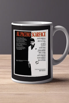 Scarface 11oz Mug | Al Pacino Design | Film Poster | Movie Collectible