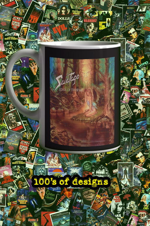 Savatage Edge Of Thorns 11oz Mug | Music Artist Design | Gifts for Savatage Fans | Music Lover Collectible | Novelty Coffee Cup