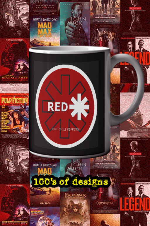 Red Hot Chilli Peppers band logo 11oz Mug | Music Art Coffee Cup Graphics Gear