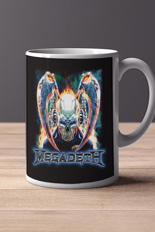Megadeth Primitive 11oz Mug | Music Artist Design | Rock Band Merchandise | Gift for Music Lovers | Unique Coffee Cup