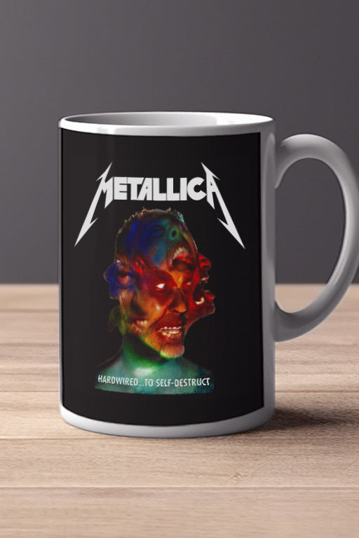 Mateallica Hardwired To Self Destruct 11oz Mug | Music Artist Design | Music Lover Gift | Mateallica Fan Merchandise | Trendy Coffee Cup