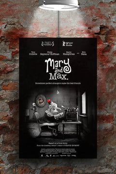Mary and Max Toni Collette Philip Seymour Hoffman Gloss Poster | Film Art Print | Mary and Max Wall Decor | Animation Movie Poster | Indie Film Memorabilia | Modern Home Decor | Gift for Film Lovers
