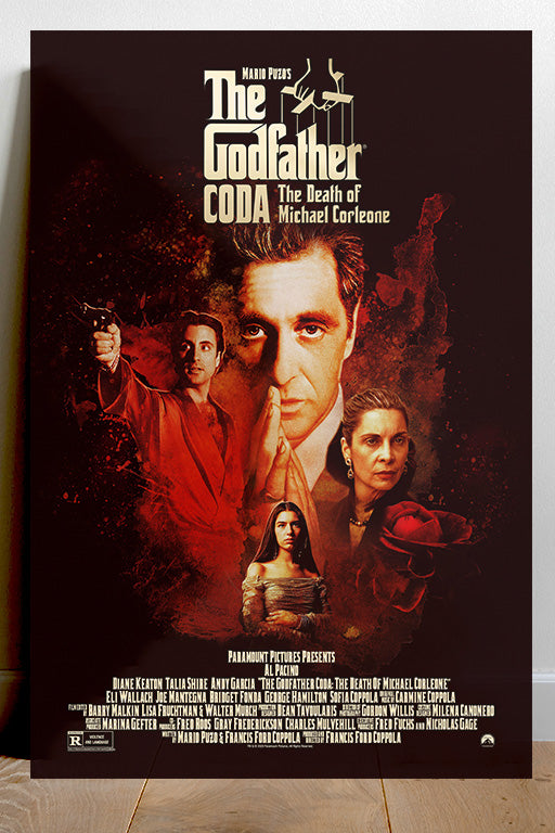 The Godfather Part 3 Al Pacino | Movie Poster Print | Gloss Wall Art | Film Memorabilia | Classic Cinema Decor | Michael Corleone Artwork | Godfather Trilogy Gift