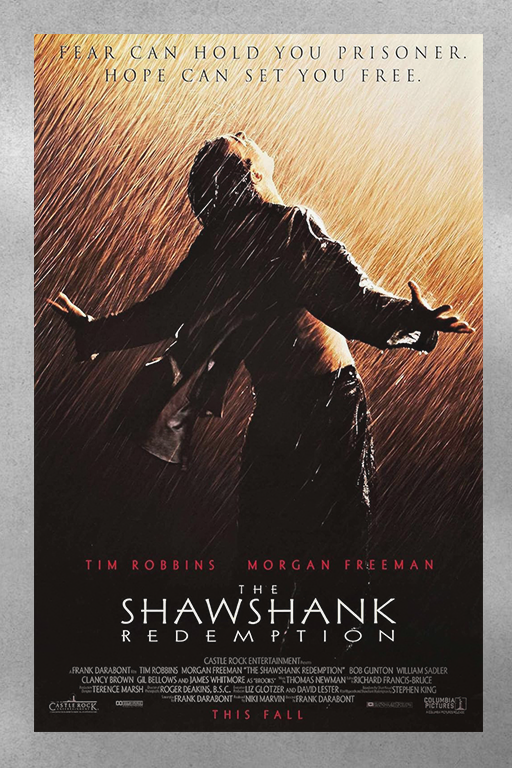 The Shawshank Redemption Tim Robbins Gloss Poster | Classic Film Wall Art | Movie Memorabilia | Iconic Movie Poster Design