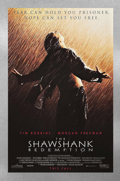 The Shawshank Redemption Tim Robbins Gloss Poster | Classic Film Wall Art | Movie Memorabilia | Iconic Movie Poster Design