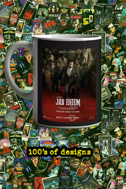 Jay Bhim 11oz Mug Featuring Suriya | Film Inspired Design | Coffee Cup with Jay Bhim Poster Art | Unique Gift for Movie Fans
