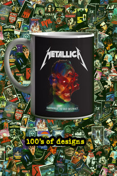 Mateallica Hardwired To Self Destruct 11oz Mug | Music Artist Design | Music Lover Gift | Mateallica Fan Merchandise | Trendy Coffee Cup