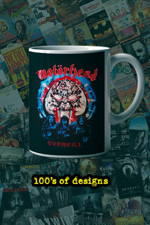 Motorhead Overkill 11oz Mug | Music Artist Design | Heavy Metal | Rock and Roll | Band Merchandise | Unique Gift