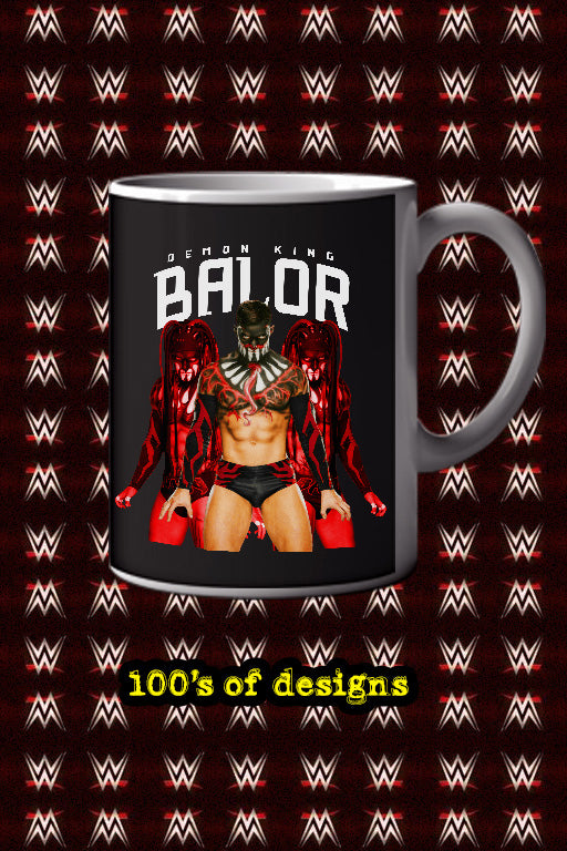 DEMON KING BALOR 11oz Mug | WWE Finn Balor | Wrestling Fan Gift | Collectible Memorabilia