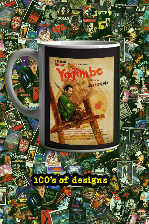 Yojimbo 11oz Mug | Film Poster Design | Toshiro Mifune Art | Movie Buff Gift