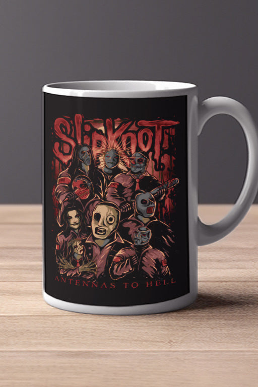 Slipknot Antennas To Hell 11oz Mug | Music Artist Merch | Slipknot Fans | Rock Band Gift | Coffee Cup | Heavy Metal Collectible