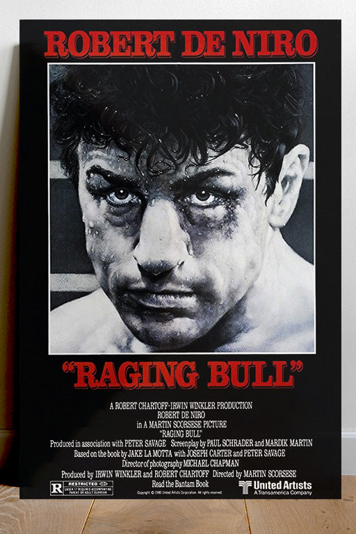 Raging Bull Robert De Niro | Boxing Movie Poster | Classic Film Art Print | Glossy Wall Decor | Scorsese Cinema Artwork | Retro Sports Poster