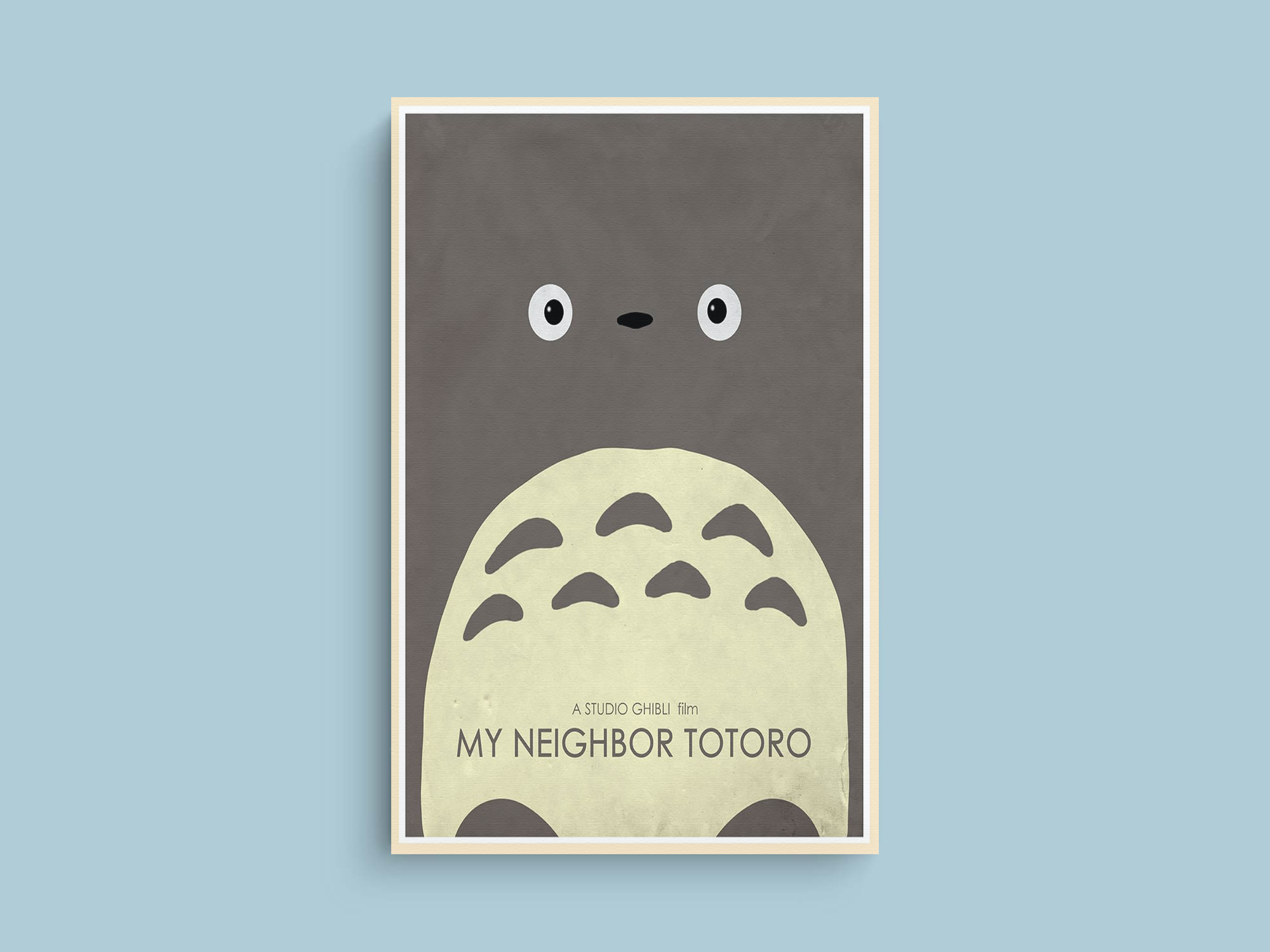 My Neighbour Totoro Canvas Print featuring Totoro | Film Print | Studio Ghibli Art | Home Decor | Movie Poster - 150 characters.