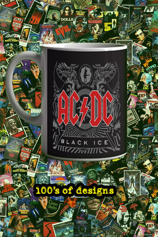 ACDC Black Ice 11oz Mug | Music Artist Design | Rock Band Tribute | Heavy Metal Coffee Cup