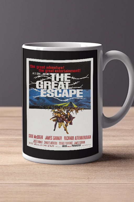 The Great Escape 11oz Mug Steve McQueen | Film Memorabilia Design
