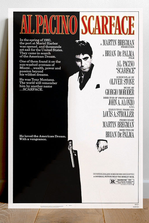 Scarface Al Pacino Gloss Poster | Movie Wall Art | Gangster Film Decor | Cult Classic Print | 80s Cinema Artwork | Crime Movie Aesthetic | Home Theater Decor | Film Buff Gift