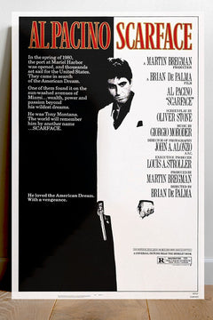Scarface Al Pacino Gloss Poster | Movie Wall Art | Gangster Film Decor | Cult Classic Print | 80s Cinema Artwork | Crime Movie Aesthetic | Home Theater Decor | Film Buff Gift