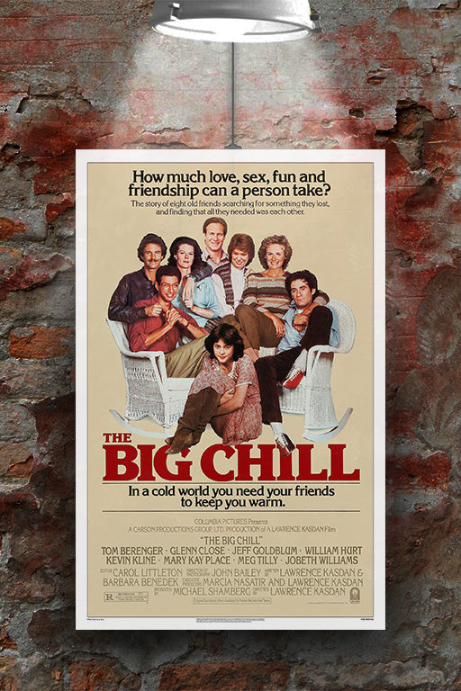 The Big Chill Jeff Goldblum Gloss Poster | Movie Wall Art | 80s Film Decor | Retro Cinema Print | Kevin Kline Film Artwork | Classic Hollywood Poster | Laurence Kasdan Movie Collectible