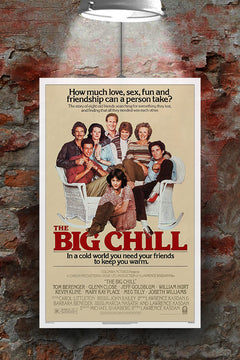 The Big Chill Jeff Goldblum Gloss Poster | Movie Wall Art | 80s Film Decor | Retro Cinema Print | Kevin Kline Film Artwork | Classic Hollywood Poster | Laurence Kasdan Movie Collectible
