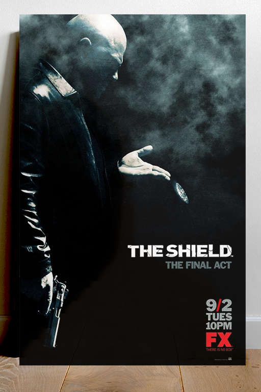 The Shield Michael Chiklis Gloss Poster Print | TV Show Collectible Memorabilia | Stylish The Shield Fan Art | Home Decor Gift for TV Series Fans