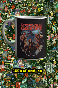 Scorpions World Wide Live 11oz Mug | Music Artist Tribute | Rock Band Design | Collector's Item