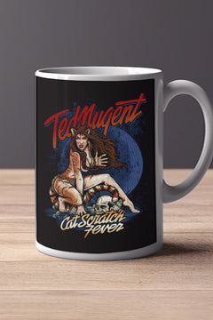 Ted Nugent Cat Scratch Fever 11oz Mug | Music Artist | Guitarist | Rock Music | Cat Design