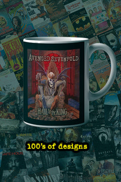 Sevenfold Hail To The King 11oz Mug | Music Artist Merchandise | Custom Music Design Cup
