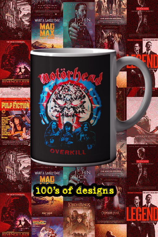 Motorhead Overkill 11oz Mug | Music Artist Design | Heavy Metal | Rock and Roll | Band Merchandise | Unique Gift