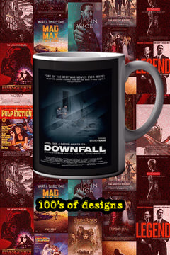 Downfall 11oz Mug | Film Merchandise | Movie Poster Design | Actor's Name