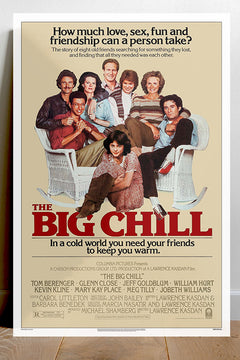 The Big Chill Jeff Goldblum Gloss Poster | Movie Wall Art | 80s Film Decor | Retro Cinema Print | Kevin Kline Film Artwork | Classic Hollywood Poster | Laurence Kasdan Movie Collectible