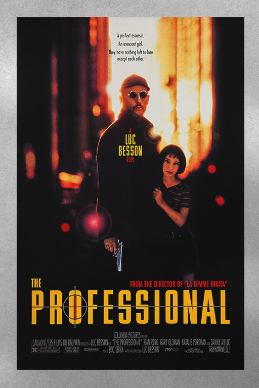 The Professional Jean Reno | Natalie Portman | Gloss Poster | Movie Wall Art | Film Decor | Cult Classic Print | Minimalist Movie Poster | Film Lover Gift