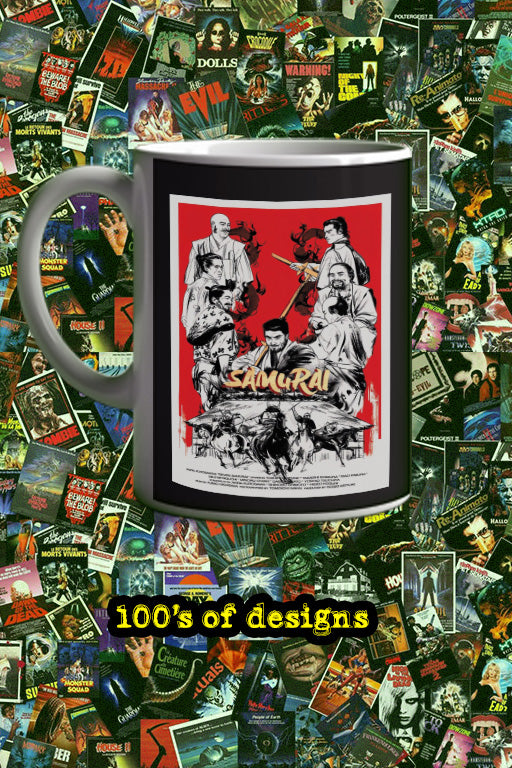 Seven Samurai 11oz Mug Toshiro Mifune | Kurosawa Film Poster Design