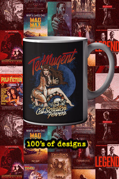 Ted Nugent Cat Scratch Fever 11oz Mug | Music Artist | Guitarist | Rock Music | Cat Design