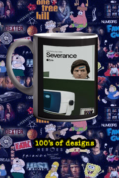severance 11oz Mug featuring Adam Scott | TV show poster design