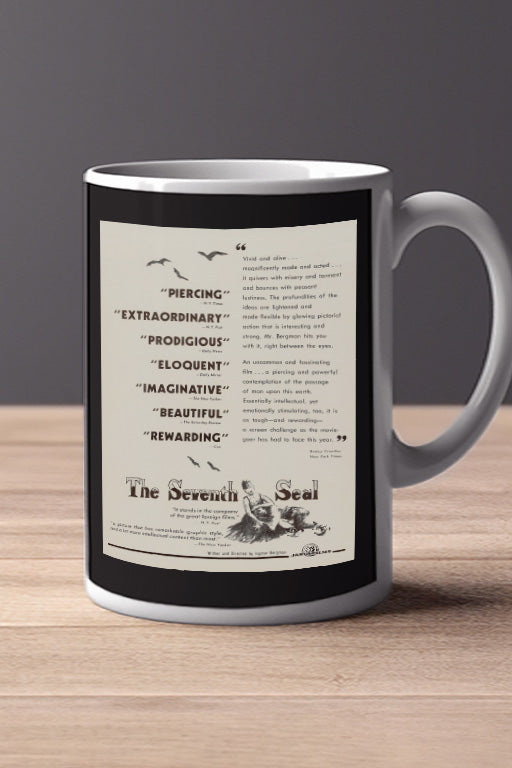 The Seventh Seal 11oz Mug | Film Poster Design | Max Von Sydow