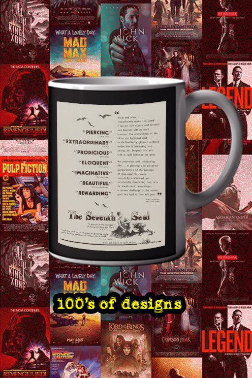 The Seventh Seal 11oz Mug | Film Poster Design | Max Von Sydow