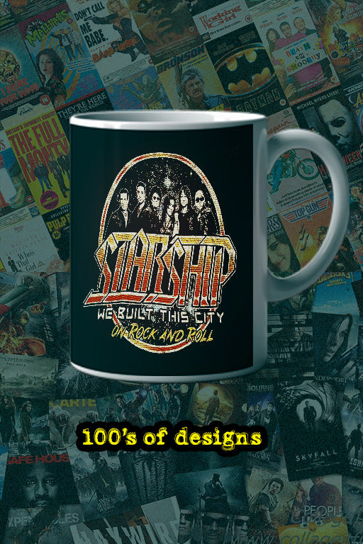 Starship We Built This City | Music Artist Design 11oz Mug | Fun Musician Mug | Unique Band Merch | Groovy Music Lover Gift