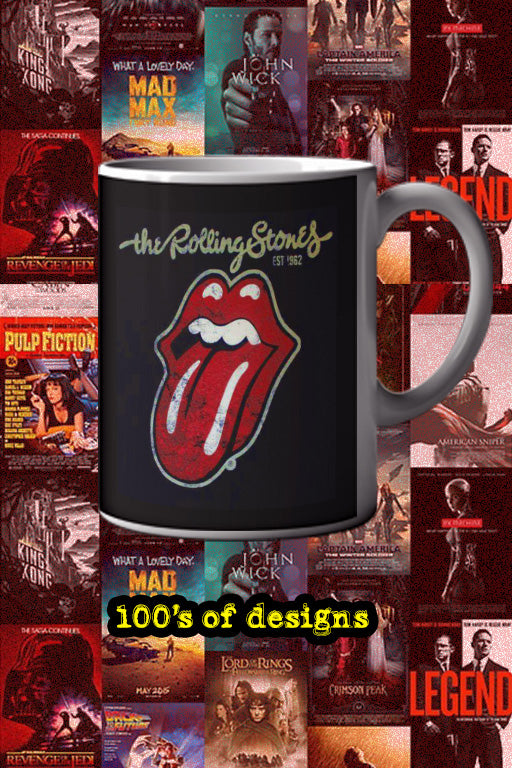 Rolling Stones Logo 11oz Mug | Music Artist Inspired | Rock Band Design | Gift for Music Lovers | Vintage Style Cup