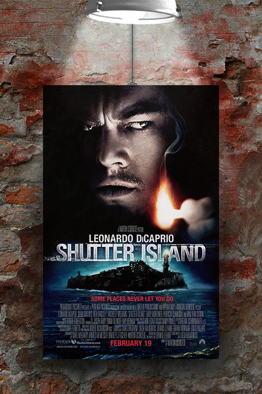 Shutter Island Leonardo DiCaprio Poster | Gloss Wall Art Print | Movie Poster Decor | Psychological Thriller Artwork | Film Fan Gift | Cinematic Home Decor | Shutter Island Design