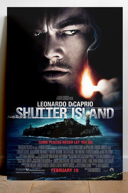 Shutter Island Leonardo DiCaprio Poster | Gloss Wall Art Print | Movie Poster Decor | Psychological Thriller Artwork | Film Fan Gift | Cinematic Home Decor | Shutter Island Design