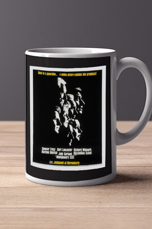 Judgement at Nuremberg 11oz Mug | Film Poster Design | Classic Movie Gift | Spencer Tracy | Vintage Cinema Decor | Movie Buff Present