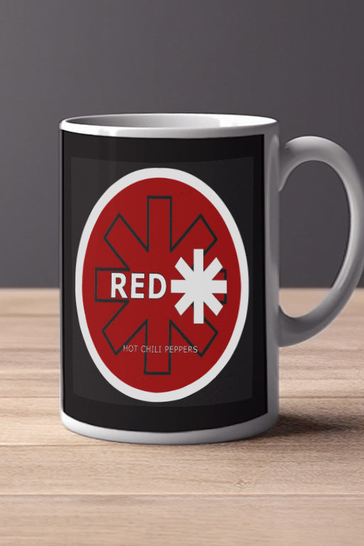 Red Hot Chilli Peppers band logo 11oz Mug | Music Art Coffee Cup Graphics Gear