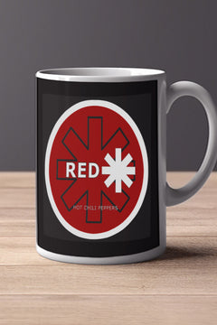 Red Hot Chilli Peppers band logo 11oz Mug | Music Art Coffee Cup Graphics Gear