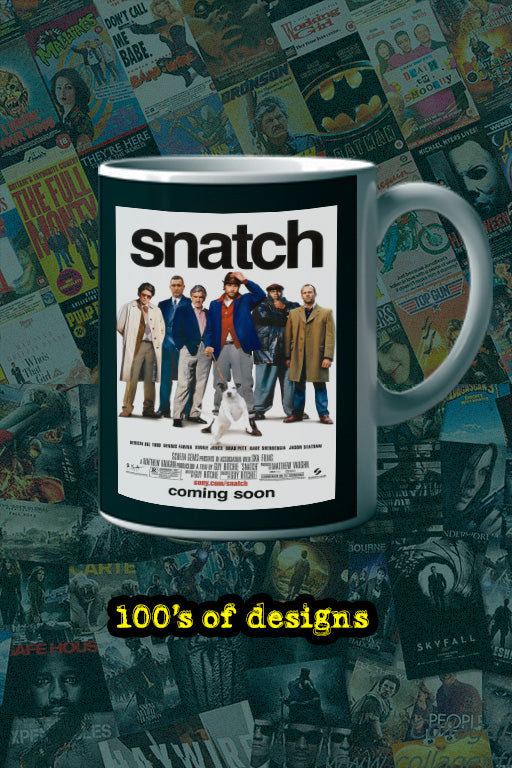 Snatch 11oz Mug Film Movie Poster Brad Pitt Jason Statham | Film Snatch Design Mug
