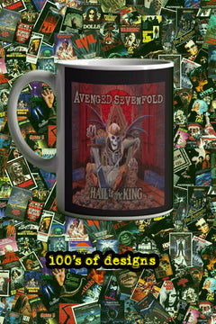 Sevenfold Hail To The King 11oz Mug | Music Artist Merchandise | Custom Music Design Cup