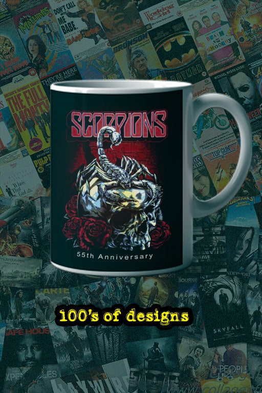 Scorpions 55th Anniversary 11oz Mug | Music Artist Collection | Vintage Design