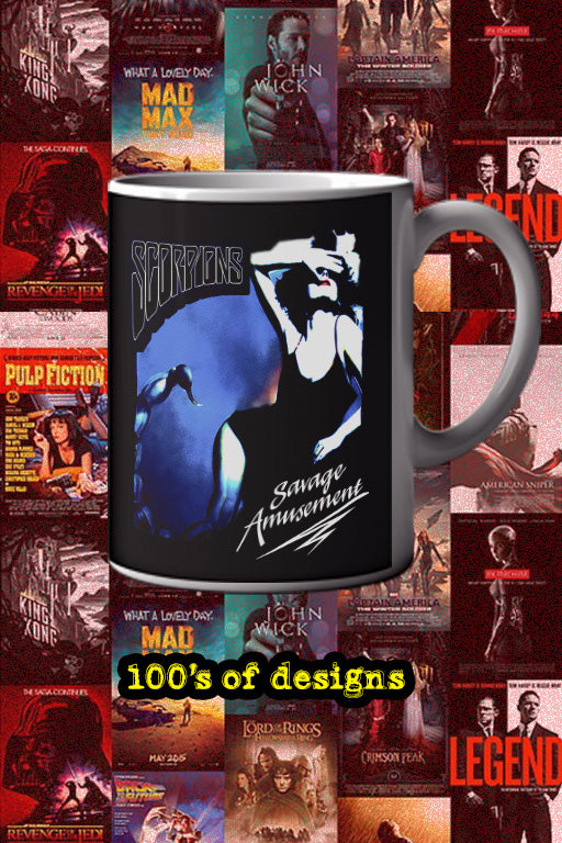 Scorpions Savage Amusements 11oz Mug | Music Artist Design | Rock Music Lover Gift