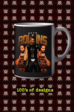SETH ROLLINS 11oz Mug | WWE Superstar Design - Merchandise featuring Seth Rollins for true fans - Coffee Cup Gift for Champions