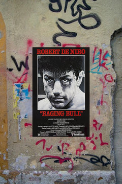 Raging Bull Robert De Niro | Boxing Movie Poster | Classic Film Art Print | Glossy Wall Decor | Scorsese Cinema Artwork | Retro Sports Poster
