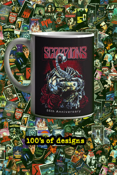 Scorpions 55th Anniversary 11oz Mug | Music Artist Collection | Vintage Design
